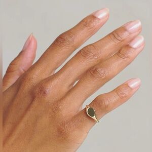 Gorjana Bespoke Rose Gold 18k Vermeil “V” Ring